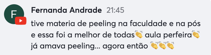 Feedback recebido de uma aluna — relato 2
