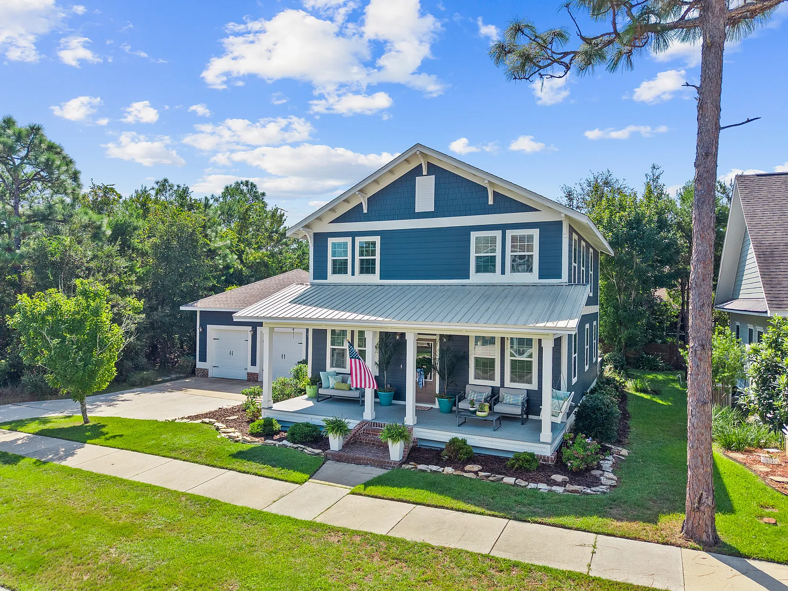 Exterior finishing example