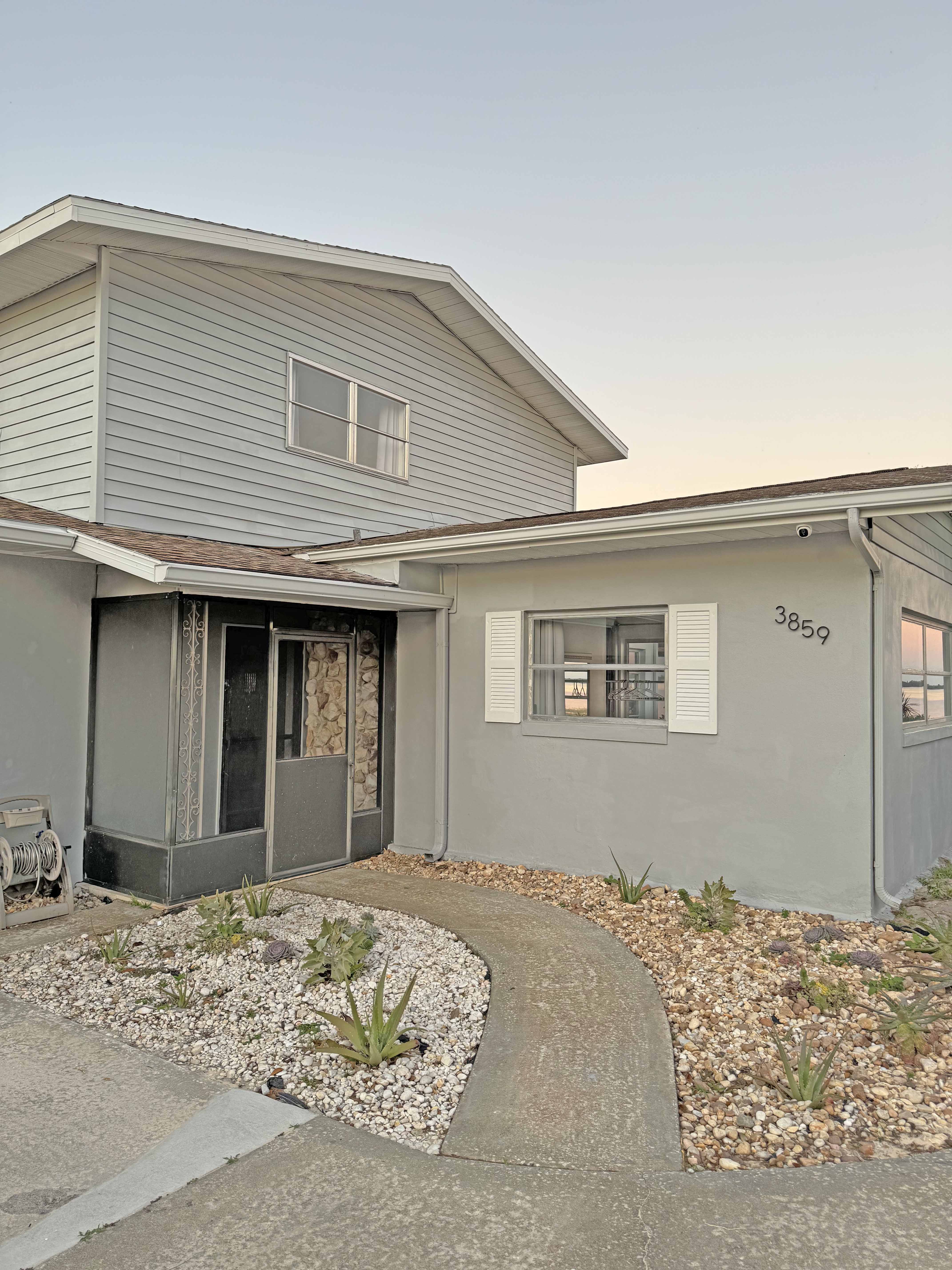 Exterior finishing example