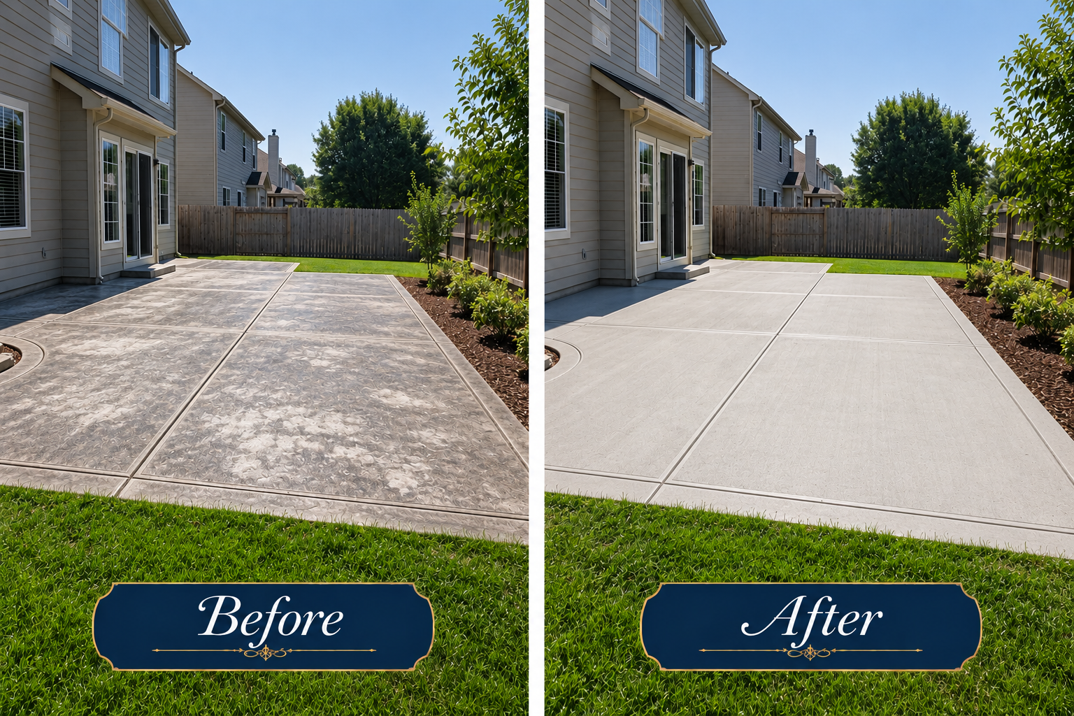 Concrete restoration example