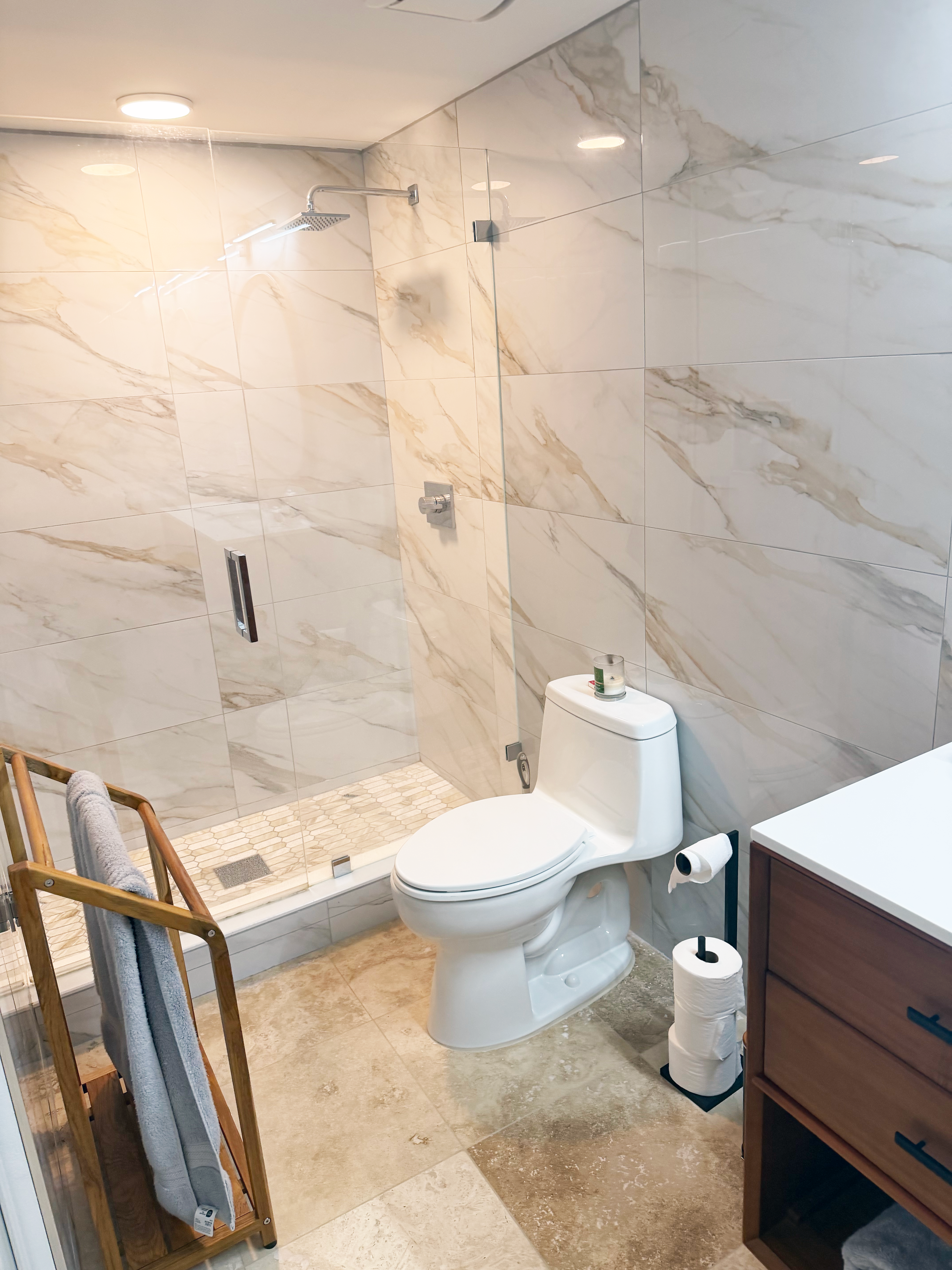 Bathroom tile remodel