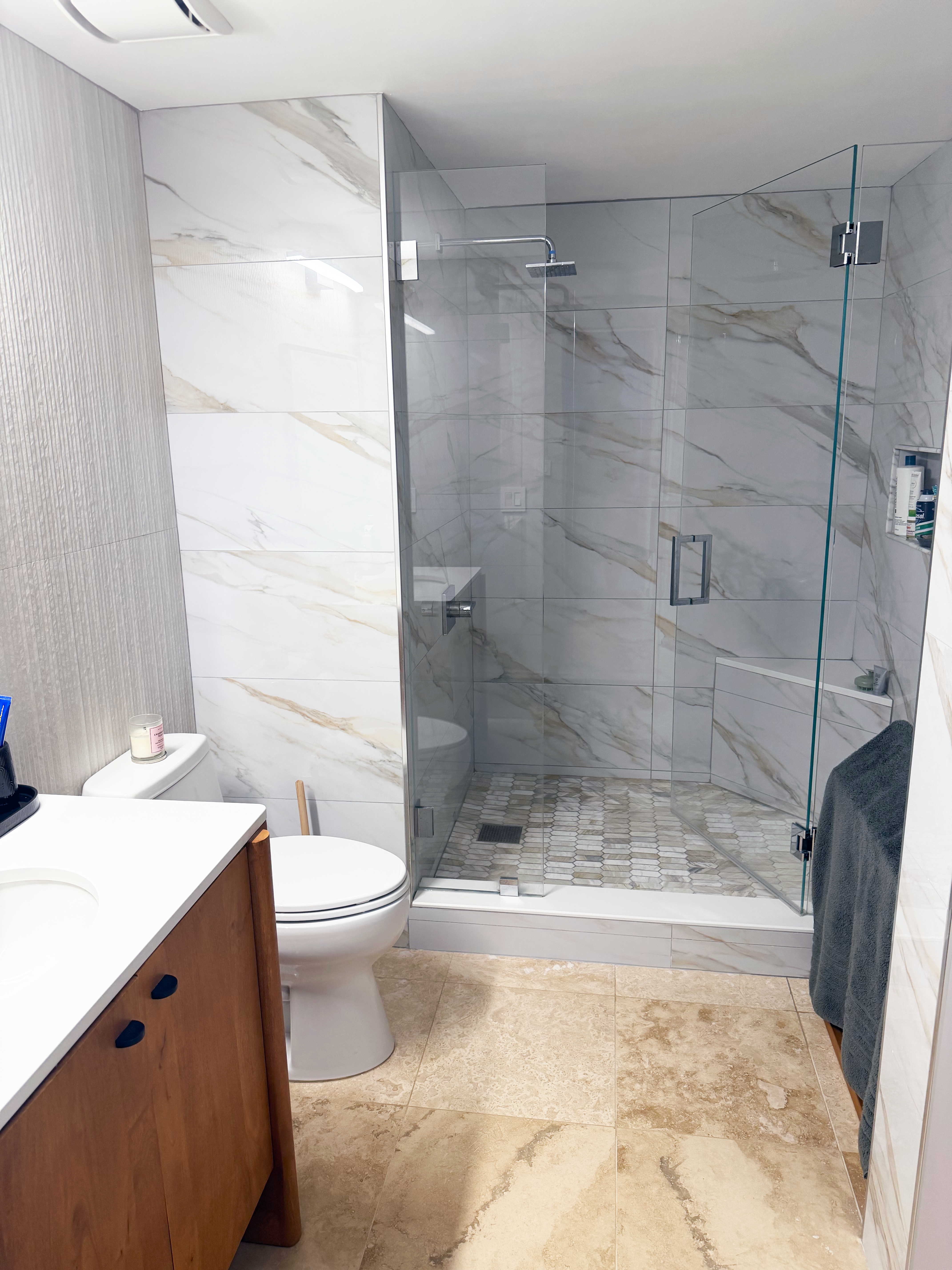 Bathroom tile remodel
