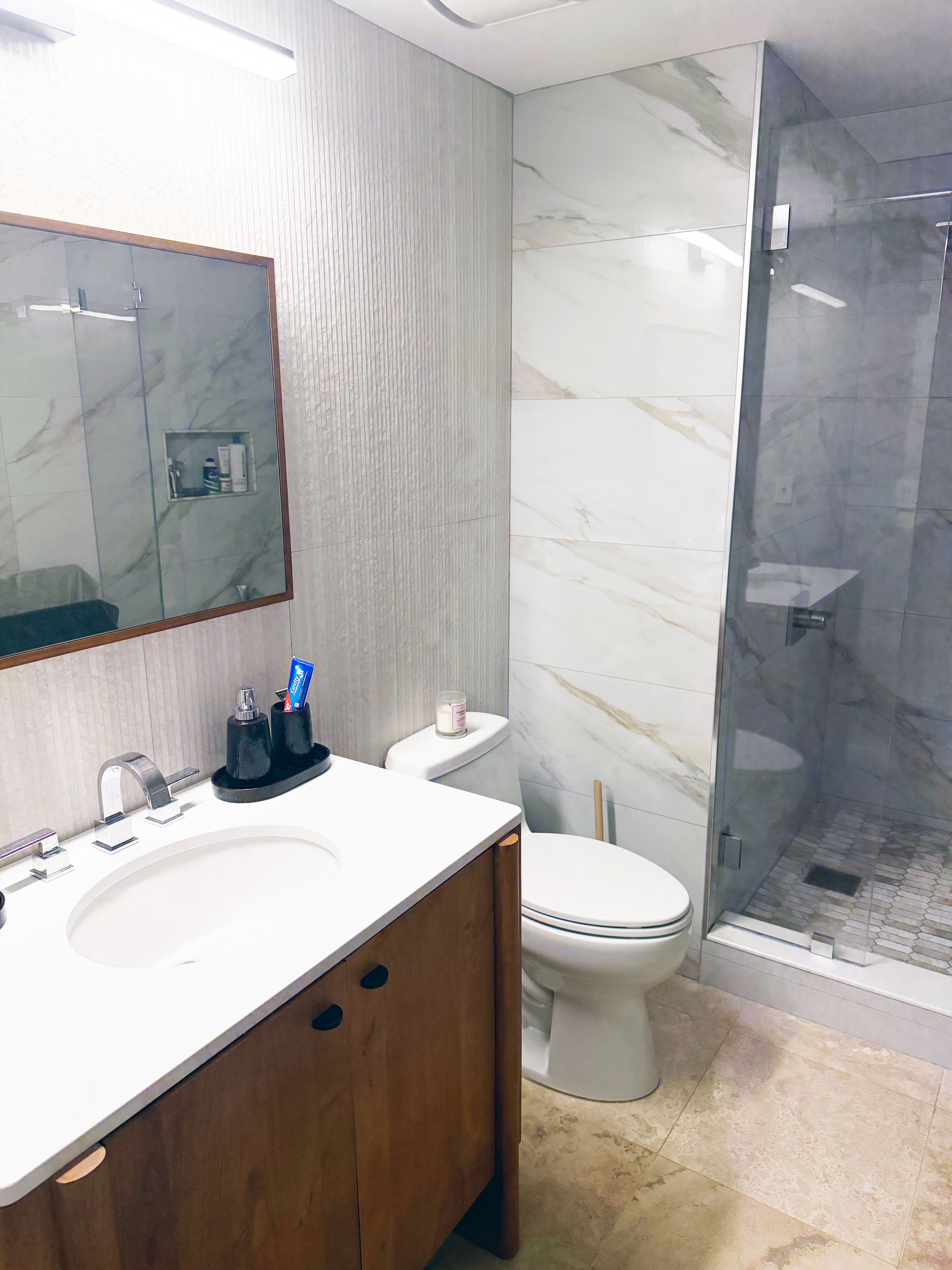 Bathroom tile remodel