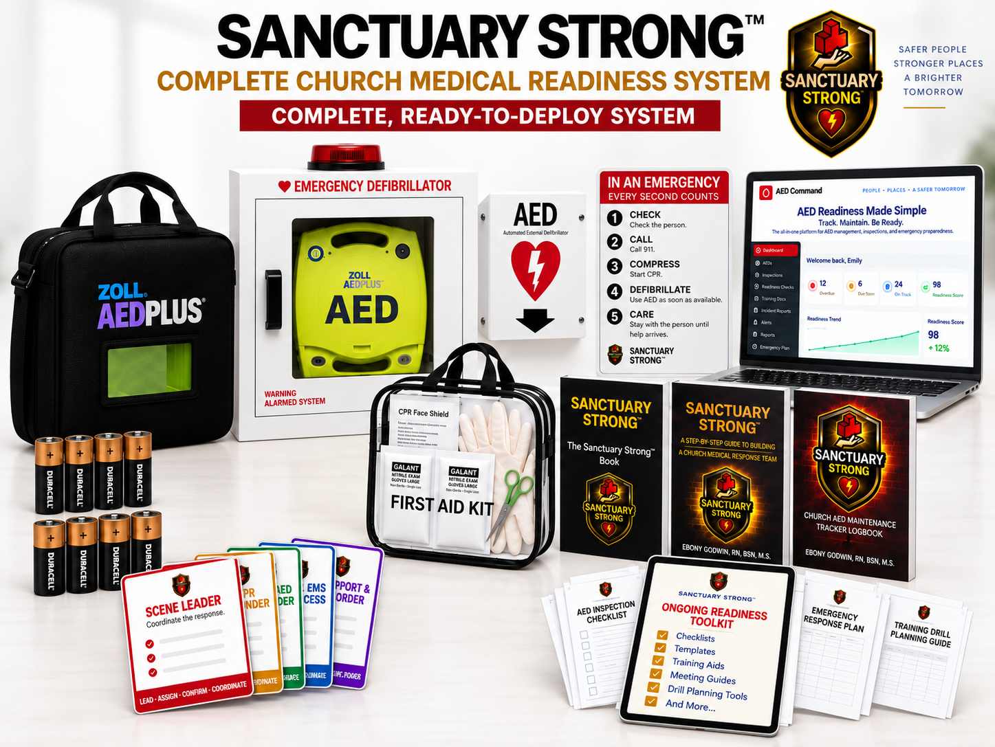 Sanctuary Strong Complete Church Medical Readiness System Product Banner