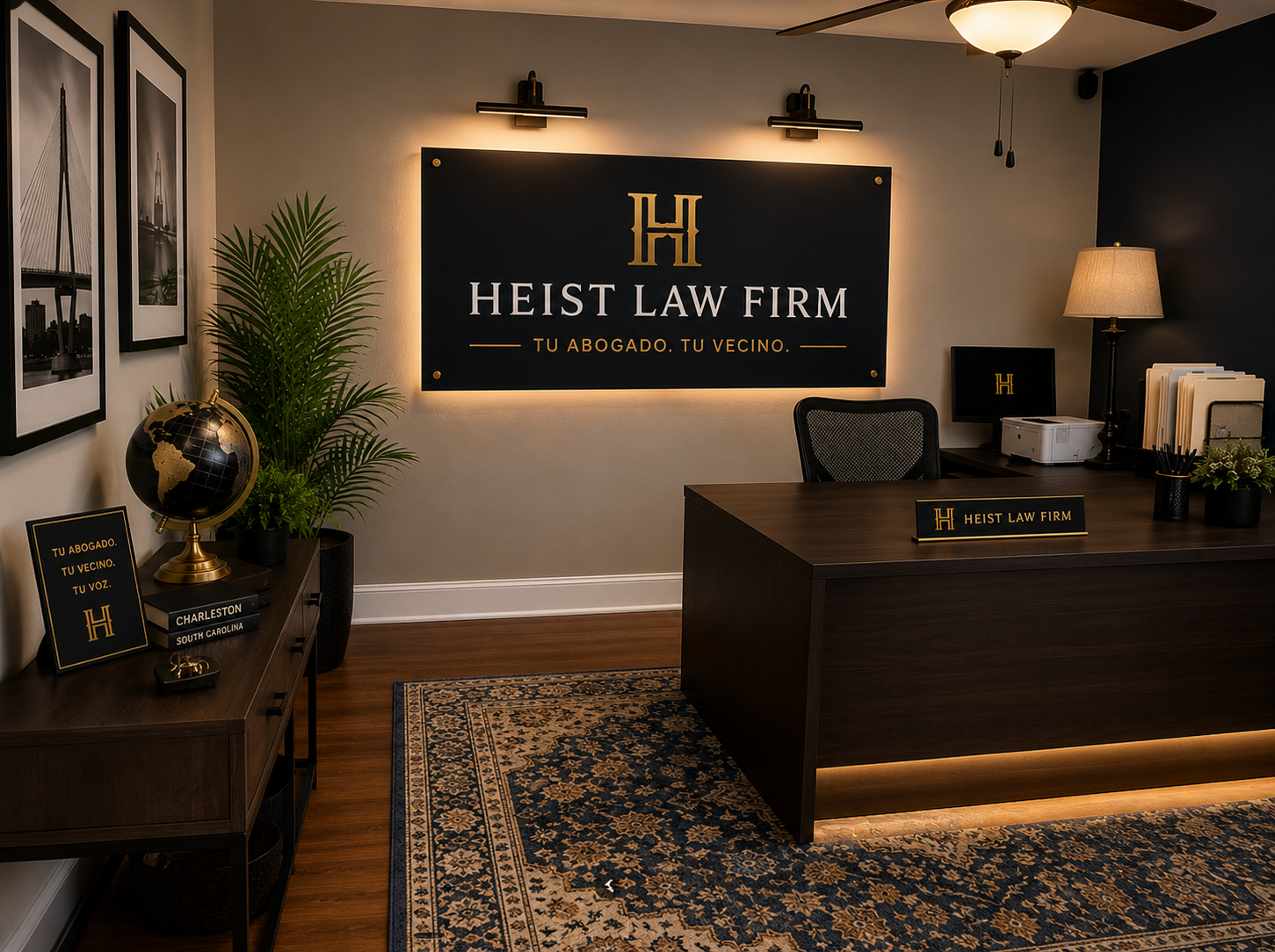 Inside the Heist Law Firm office in North Charleston