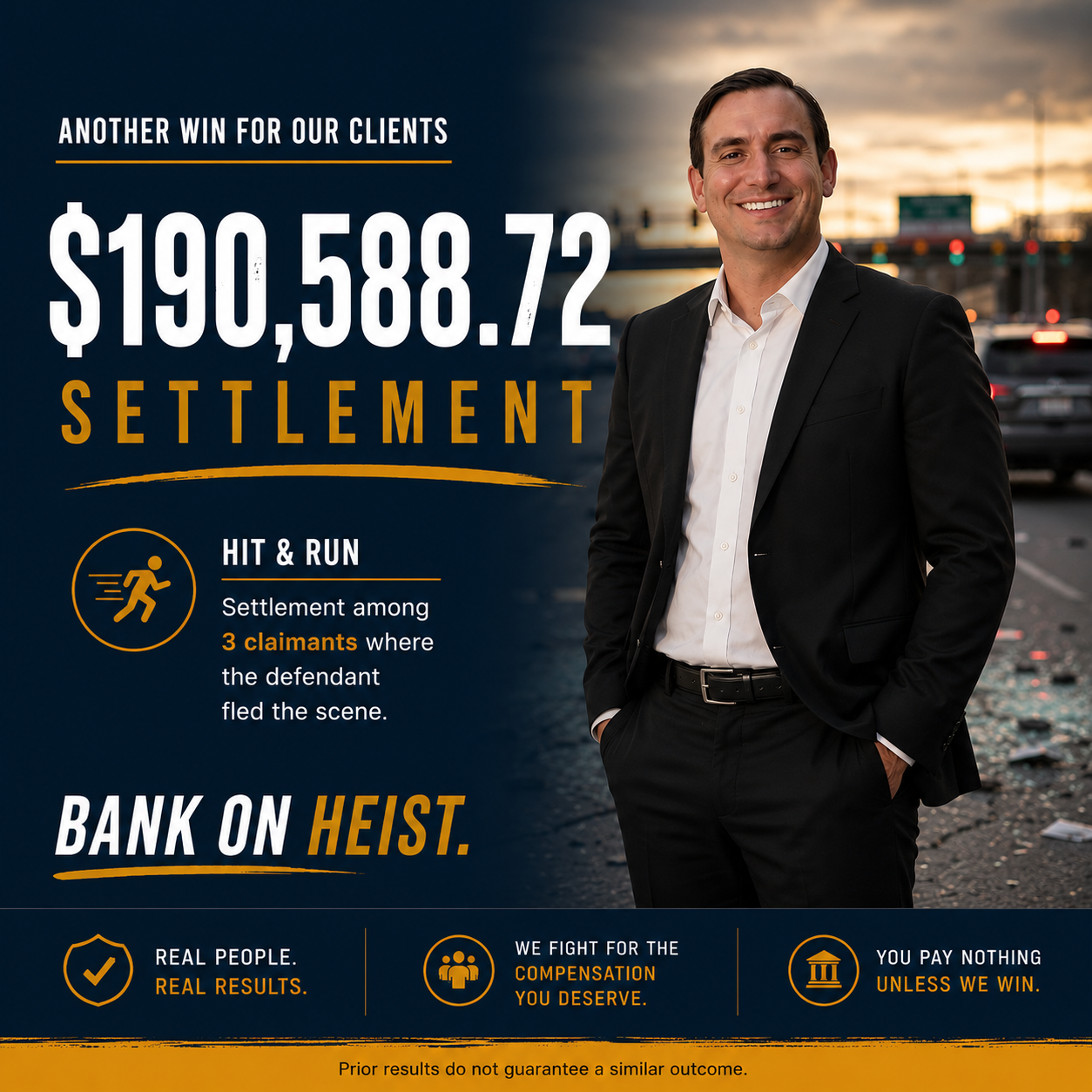 Hit & Run case result — $190K recovery
