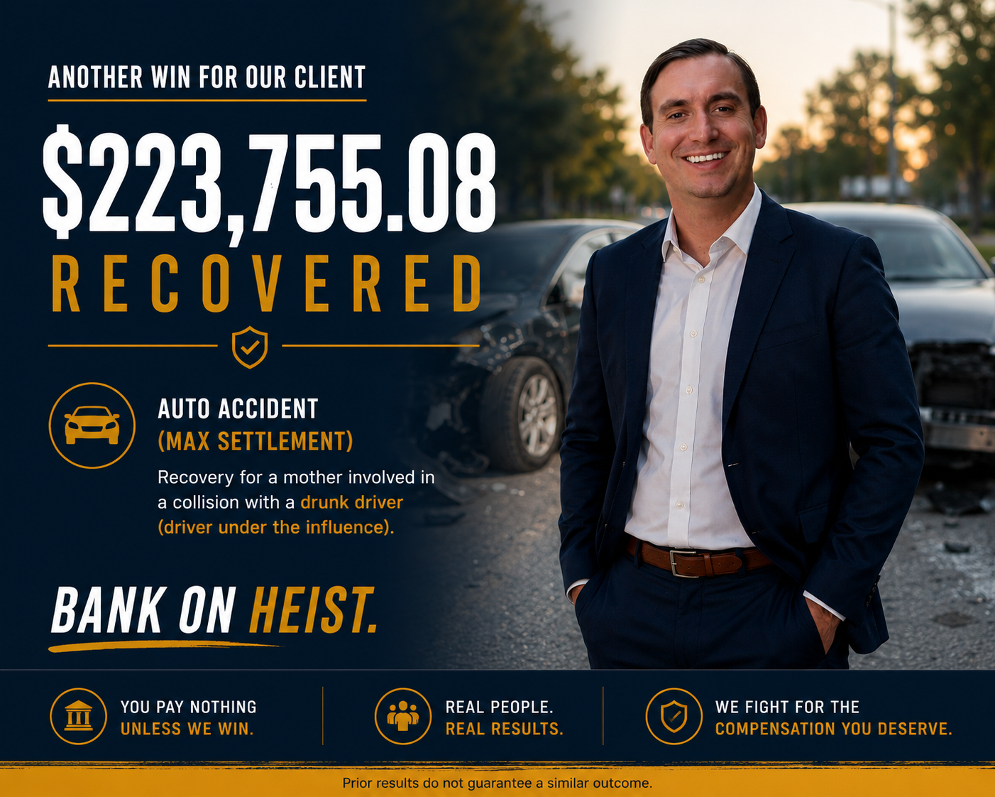 Auto Accident case result — $223K recovery