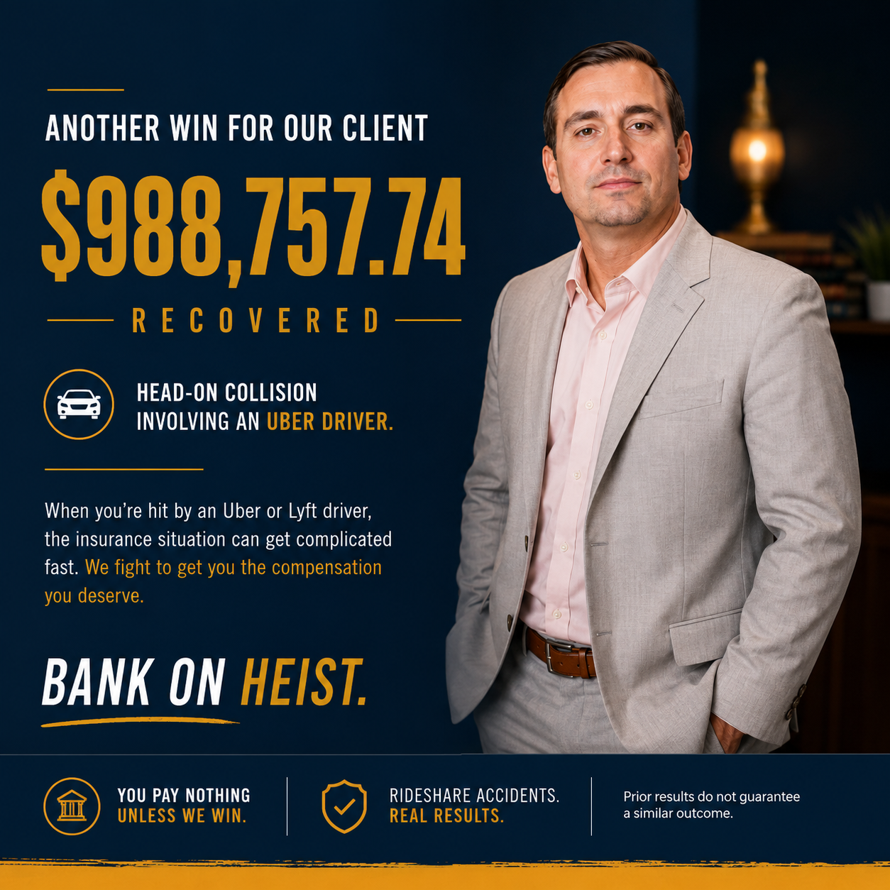 Auto Accident case result — $988K recovery