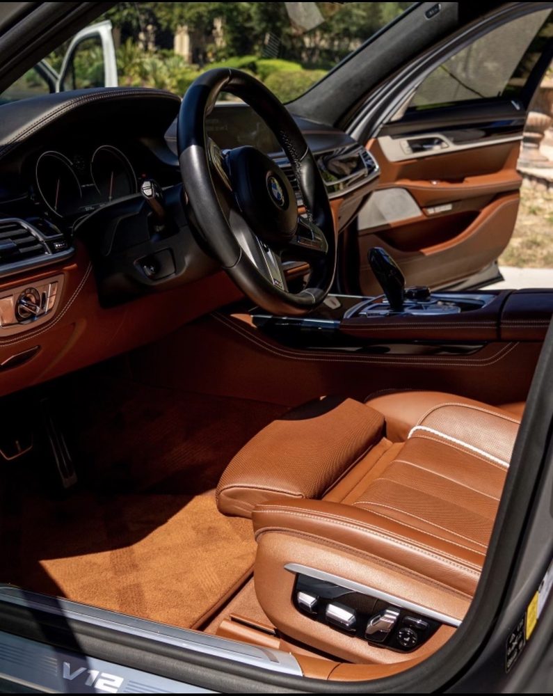 Detailed tan leather interior