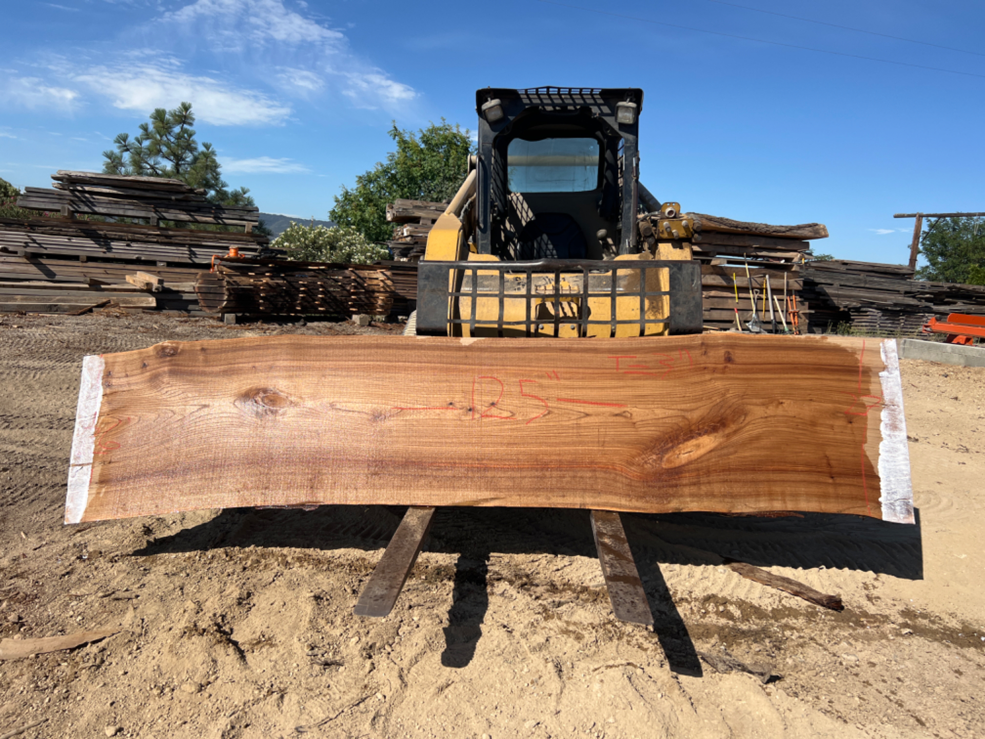 Stacked Wooden Logs