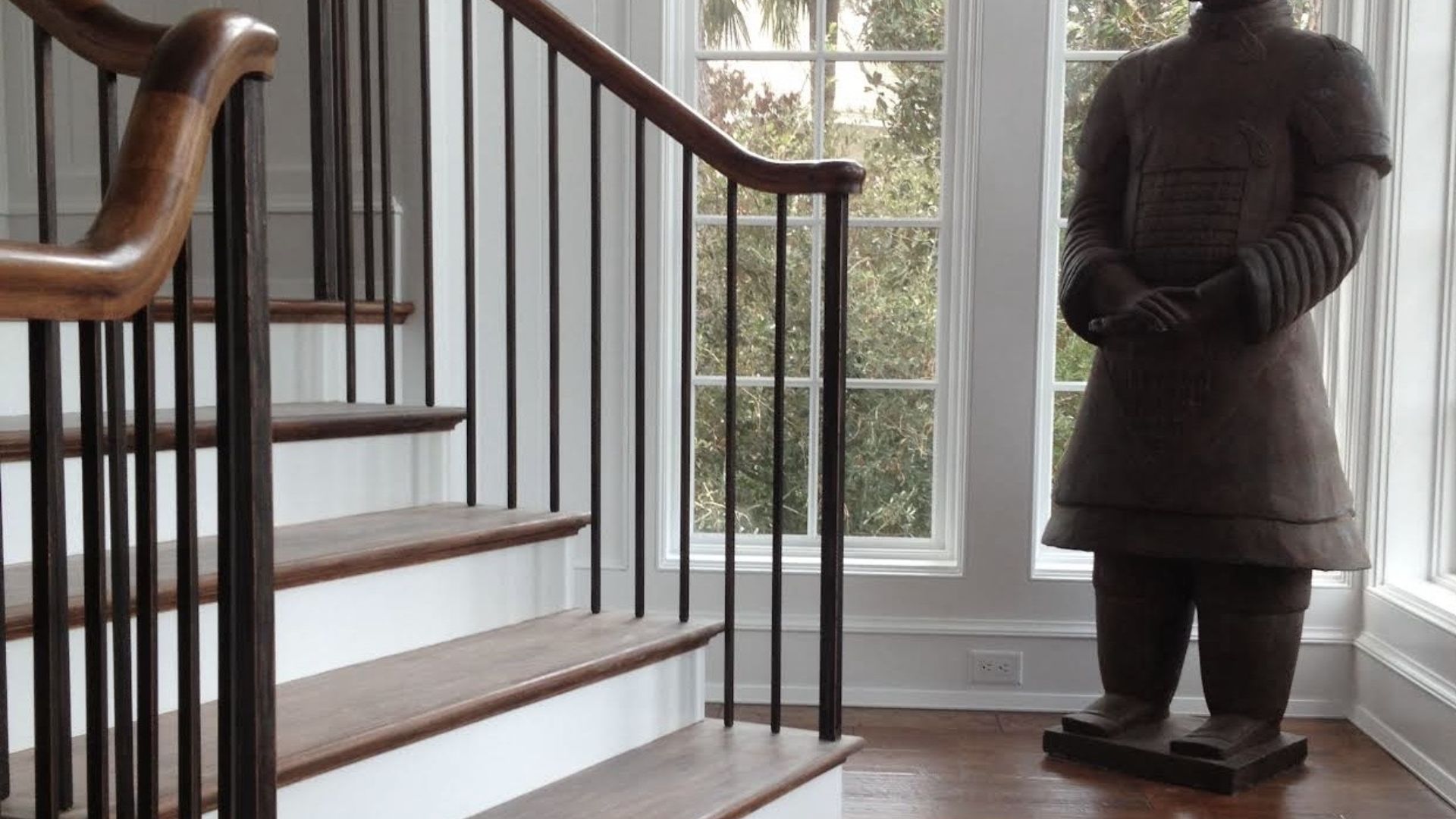 Custom hardwood staircase installation by Solid Hardwood Flooring LLC