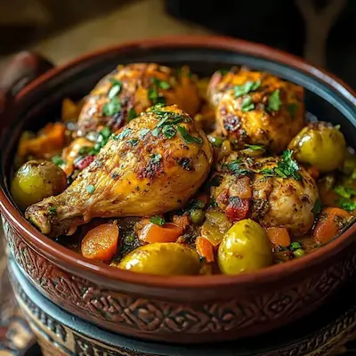 Tajine Cuisses de Poulet et Olives