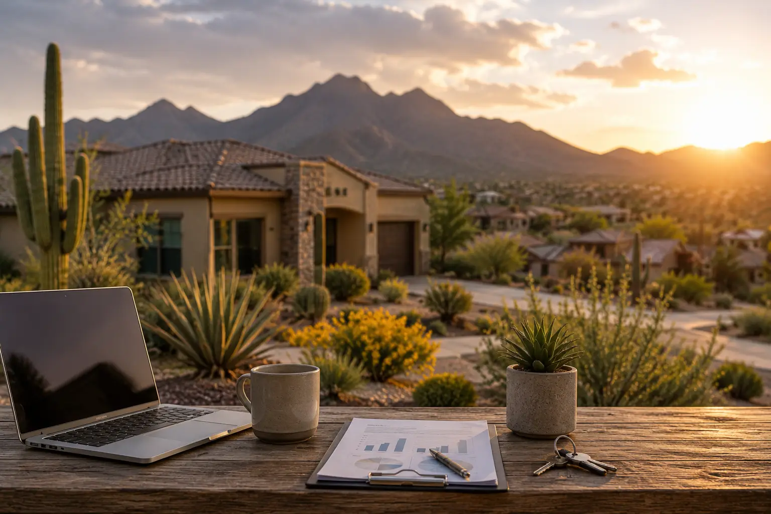 Real estate investor reviewing DSCR loan options