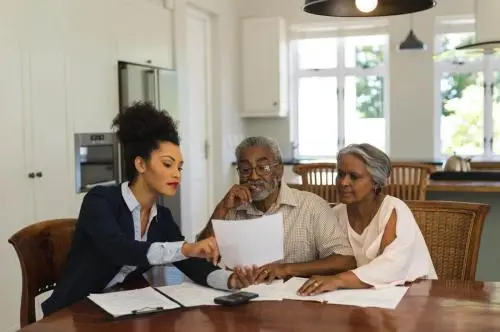 Trusted adviser learning about reverse mortgages for California clients