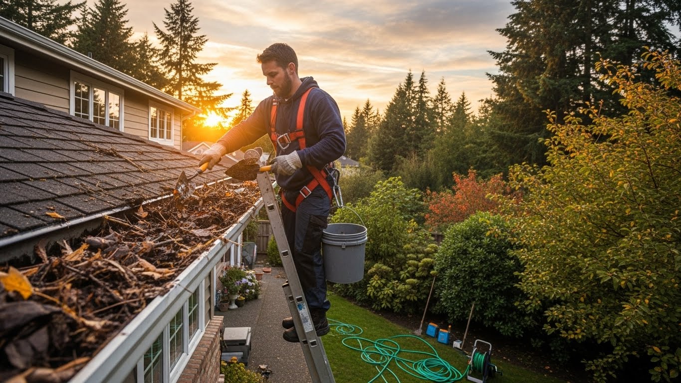 Gutter Cleaning in North Seattle