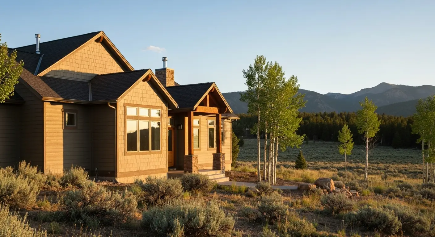 Custom home in Livermore CO mountain setting