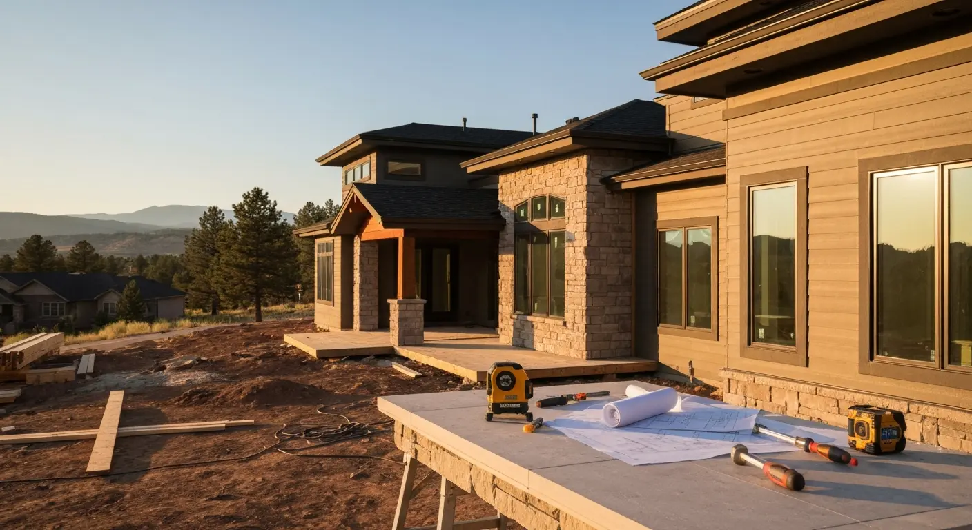 Custom home construction in Castle Rock