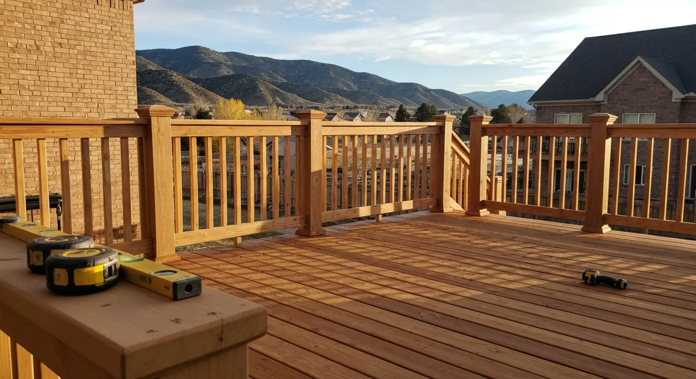 Custom deck and railing construction
