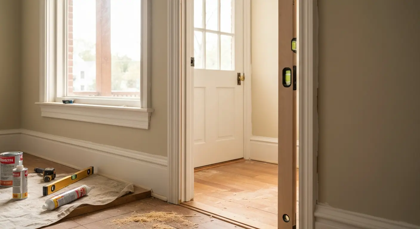 Interior trim and door installation