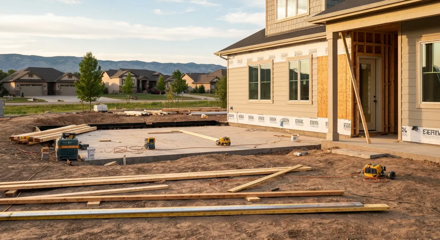 Custom home construction project