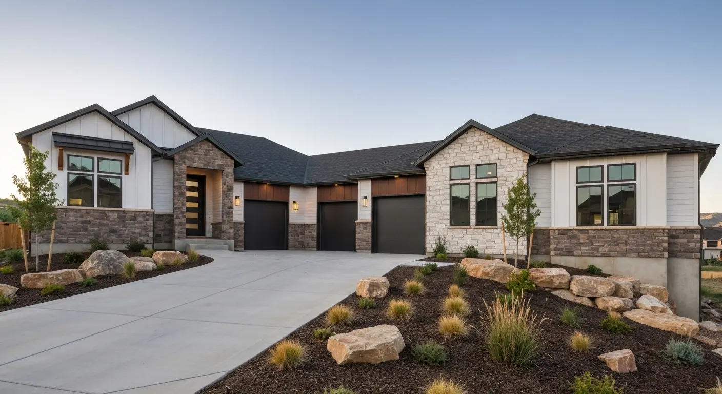 Custom home in suburban Windsor neighborhood