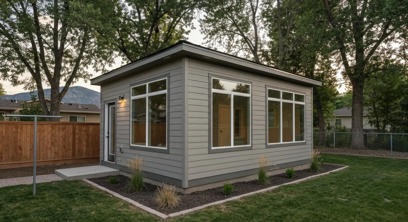Detached ADU in Fort Collins backyard