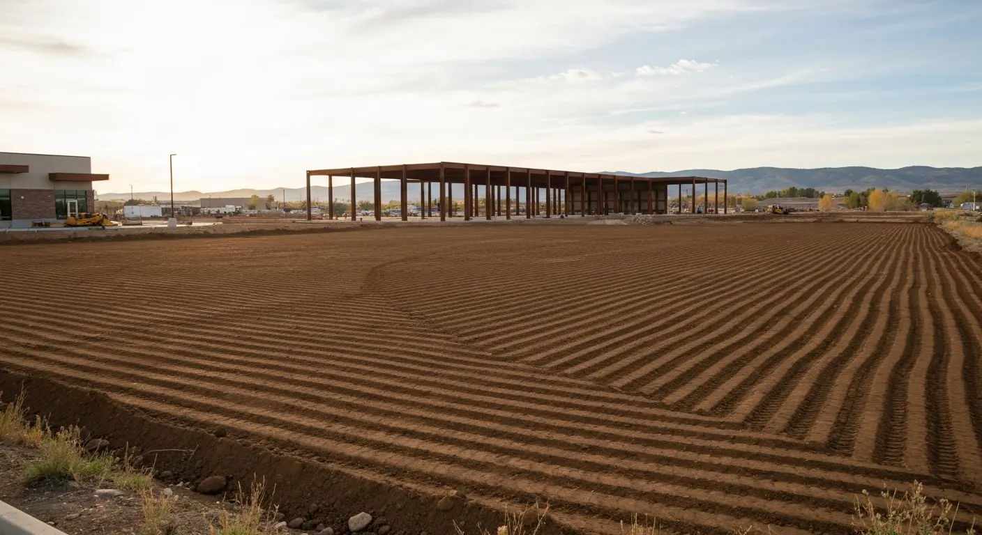 Commercial site grading