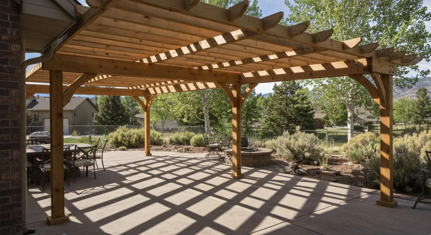 Pergola shade structure