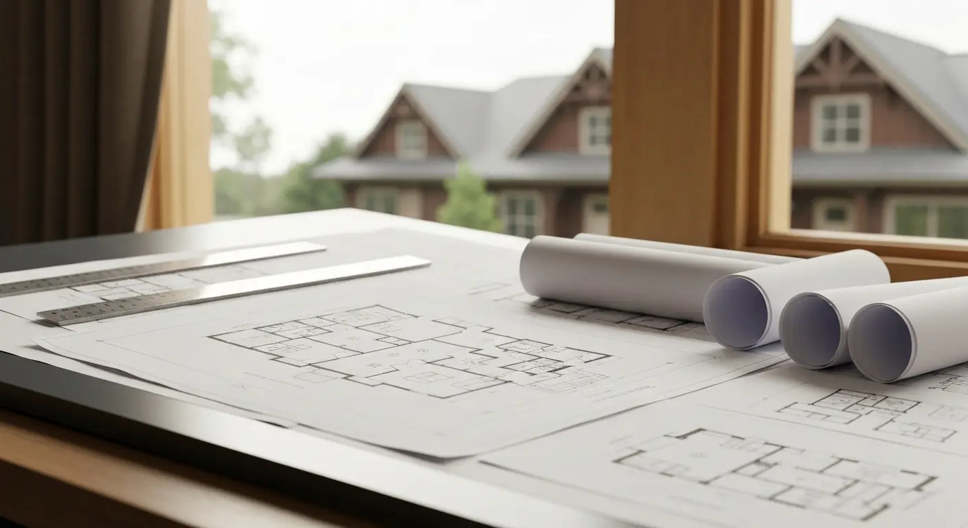 Architectural plan rendering