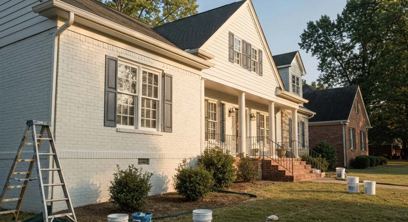 Full home exterior painting in Knoxville