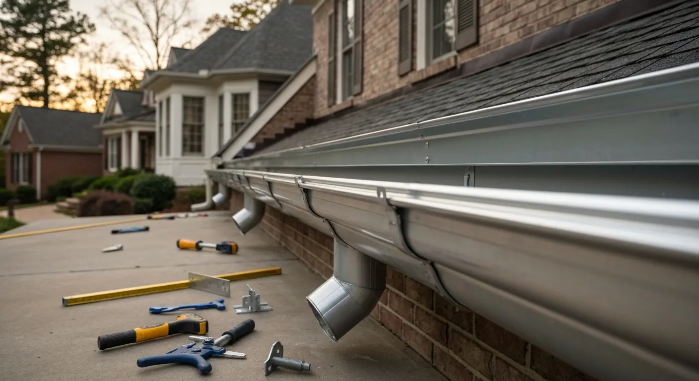 Professional gutter installation