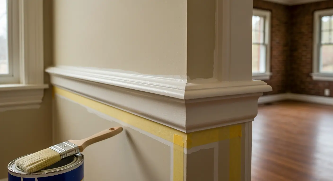 Trim and accent painting work