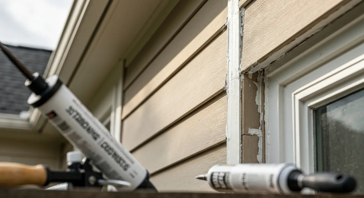 Siding repair work