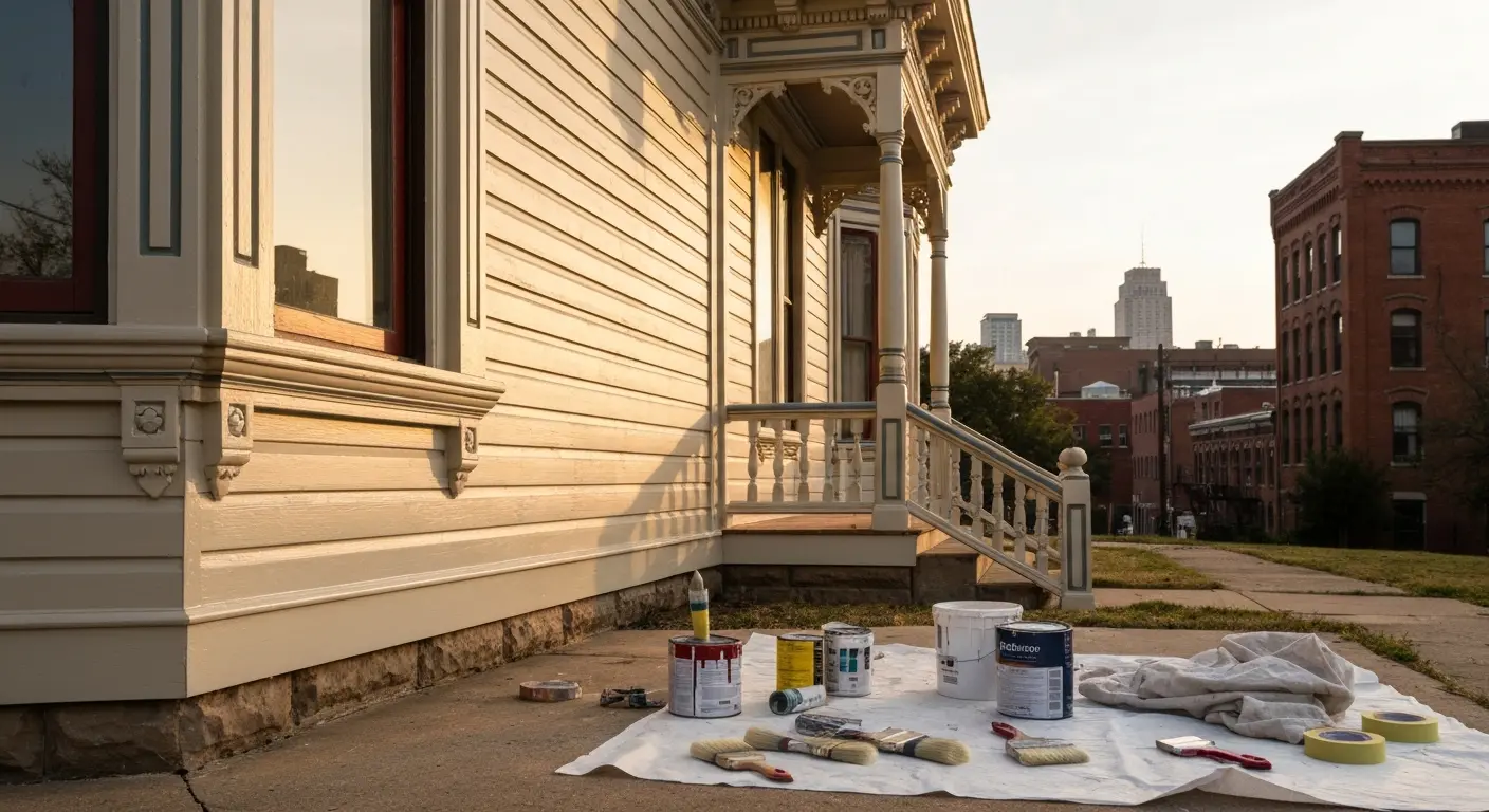 Historic home painting
