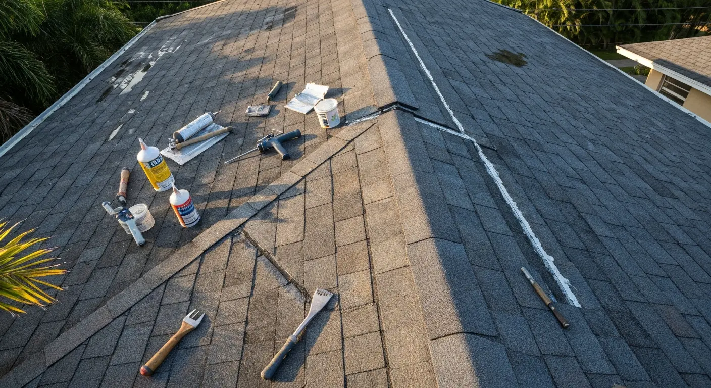 Roof leak repair service