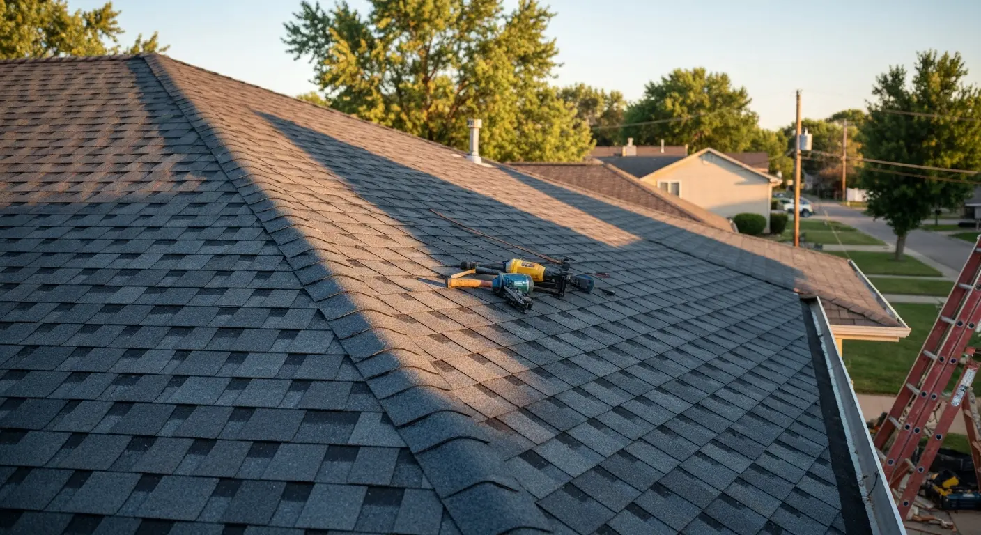New roof installation