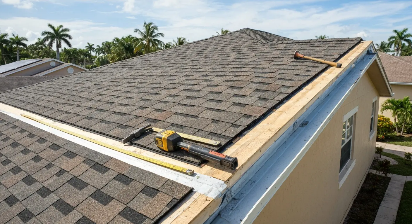 New roof installation