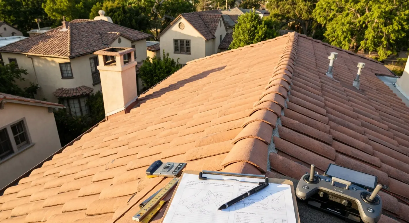 Roof inspection with drone documentation