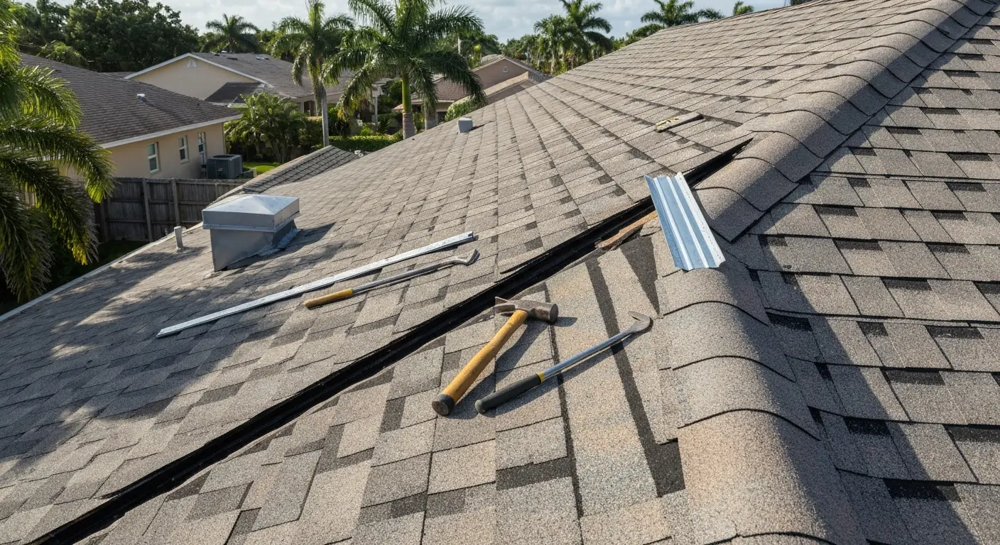 Roof repair inspection