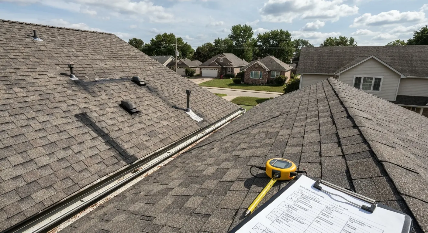Professional roof inspection