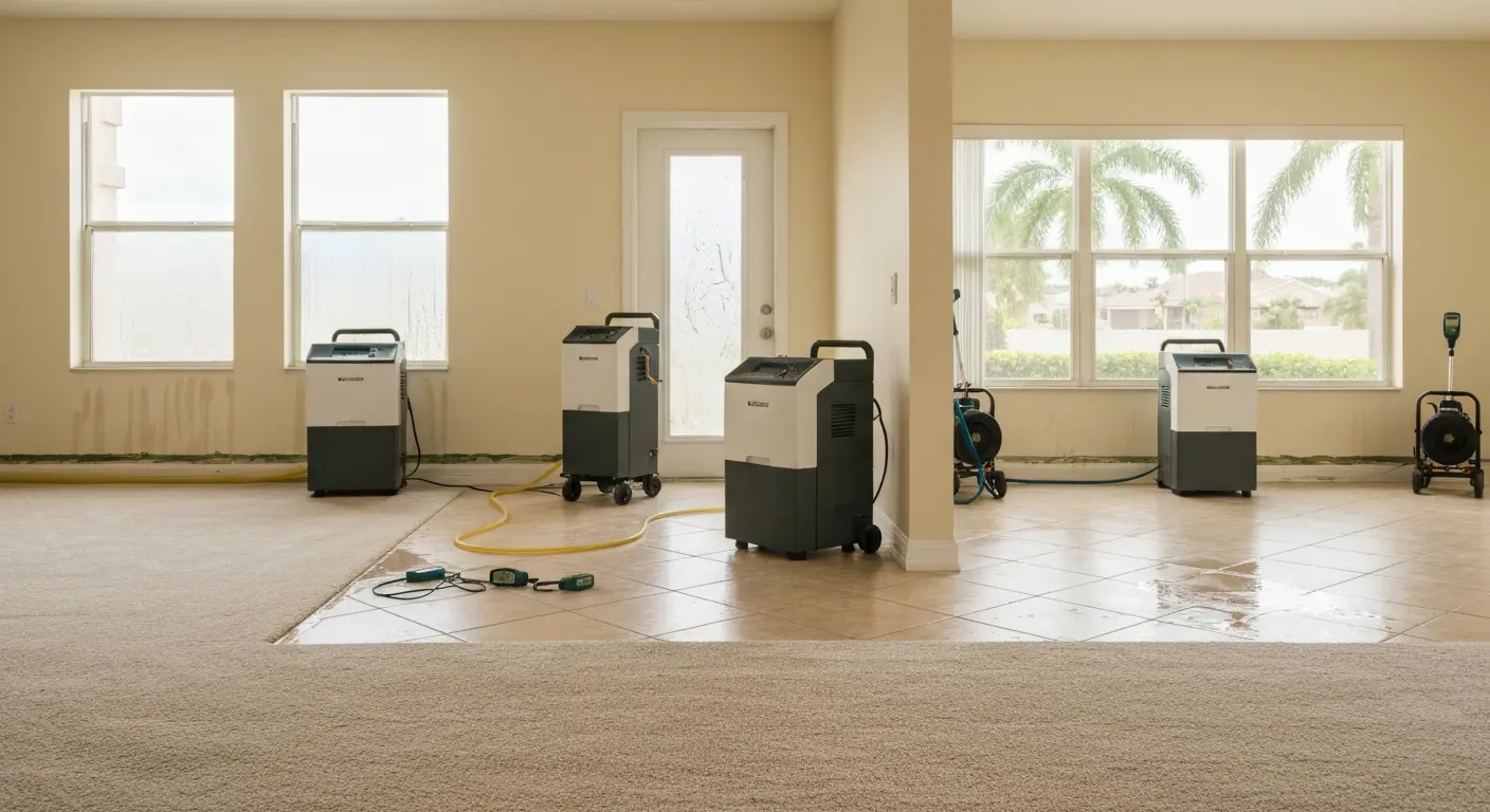 Water damage cleanup