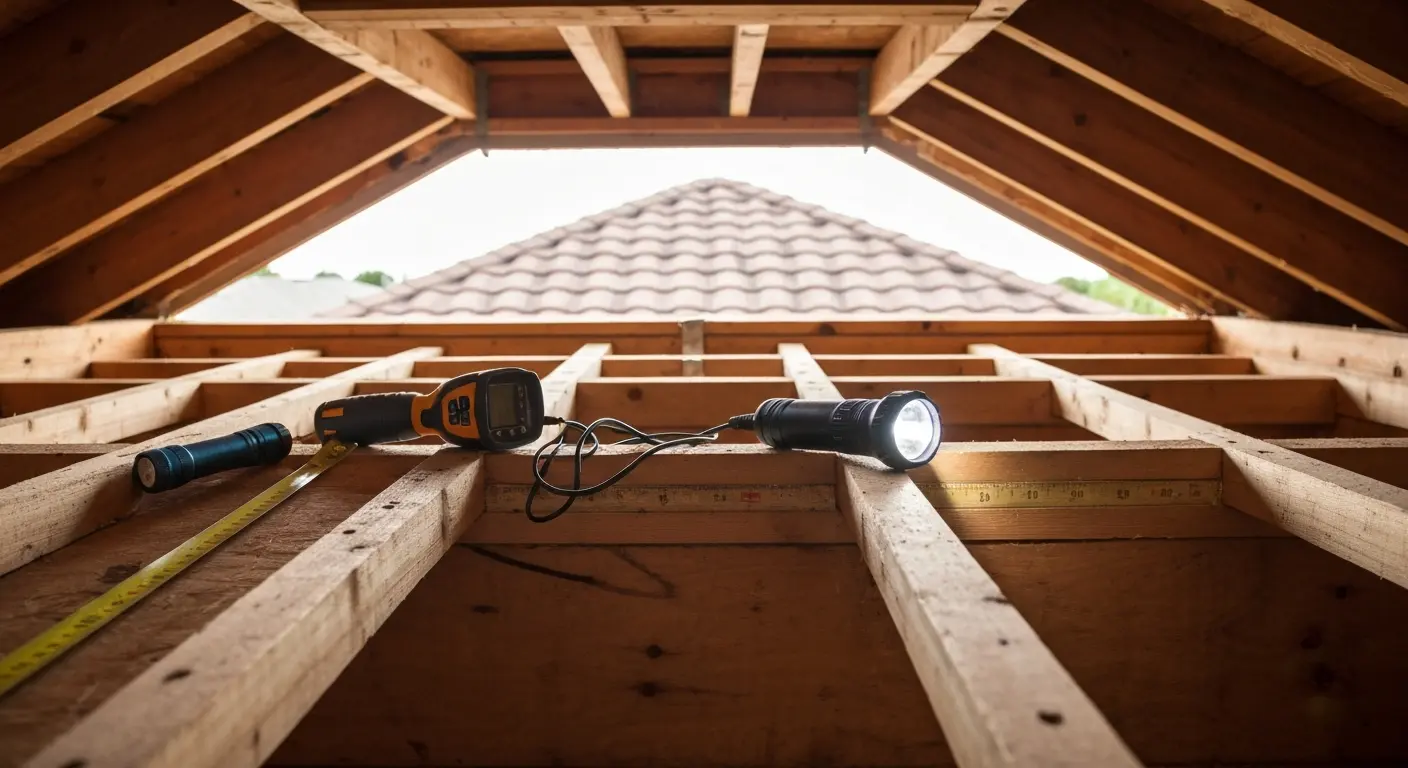 Roof leak repair inspection