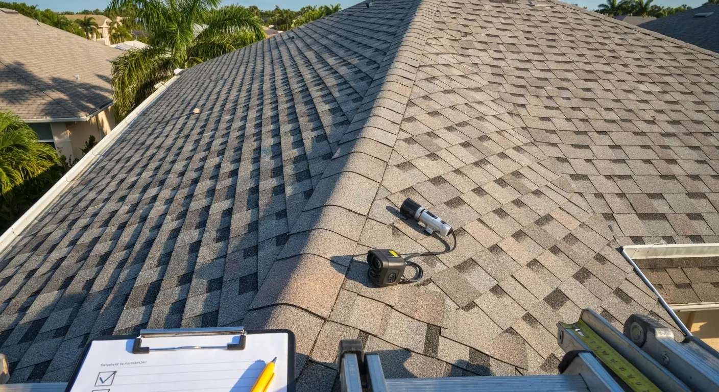 Professional roof inspection