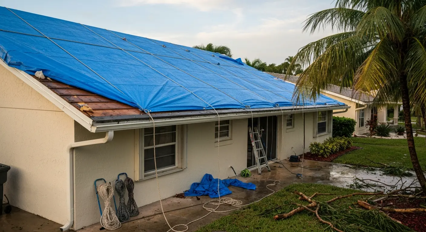 Emergency storm damage response