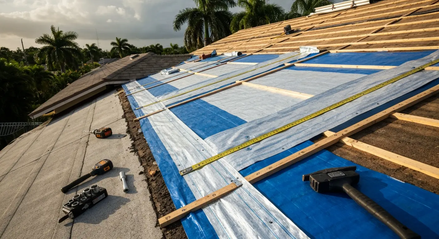 Hurricane and storm roof damage repair