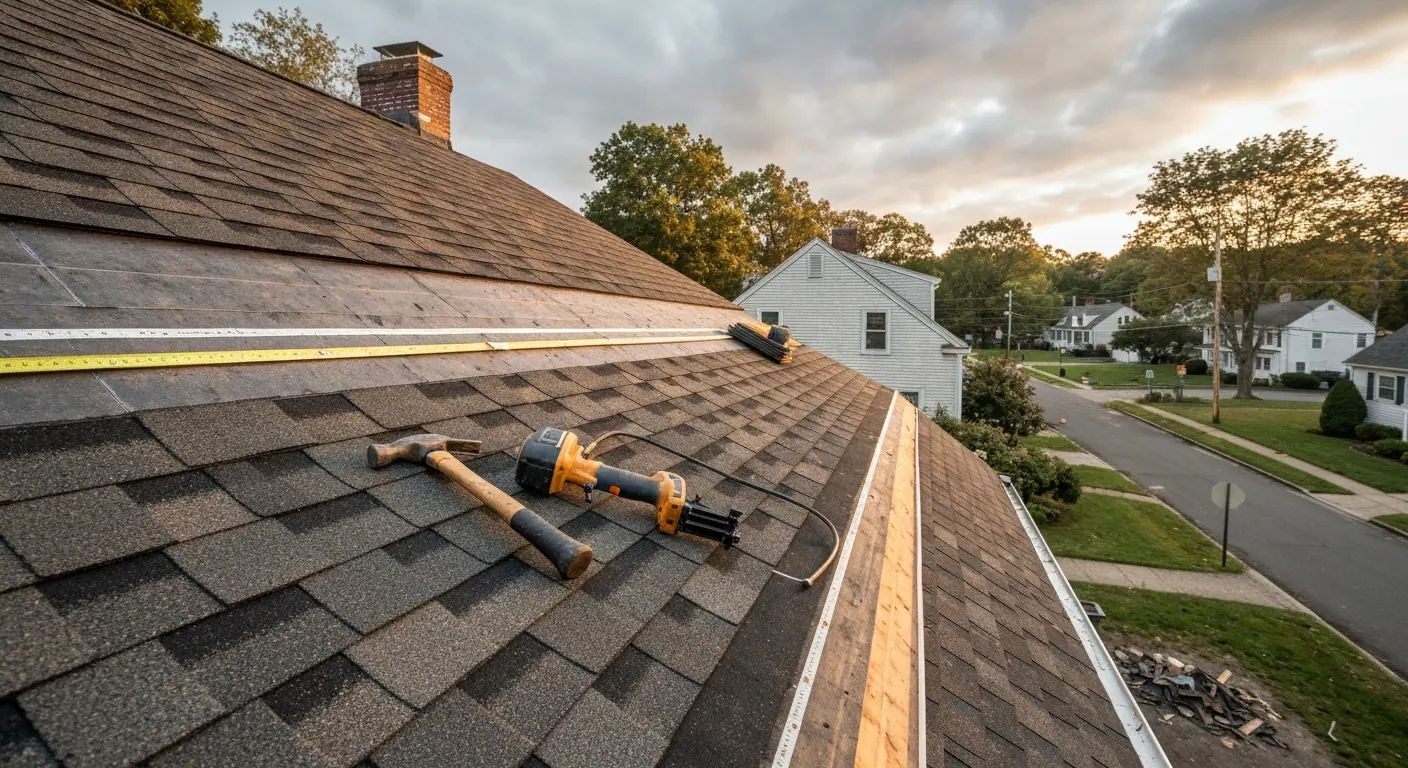 Emergency roof repair in Weston