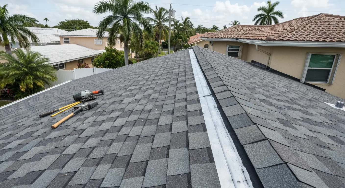 New roof installation