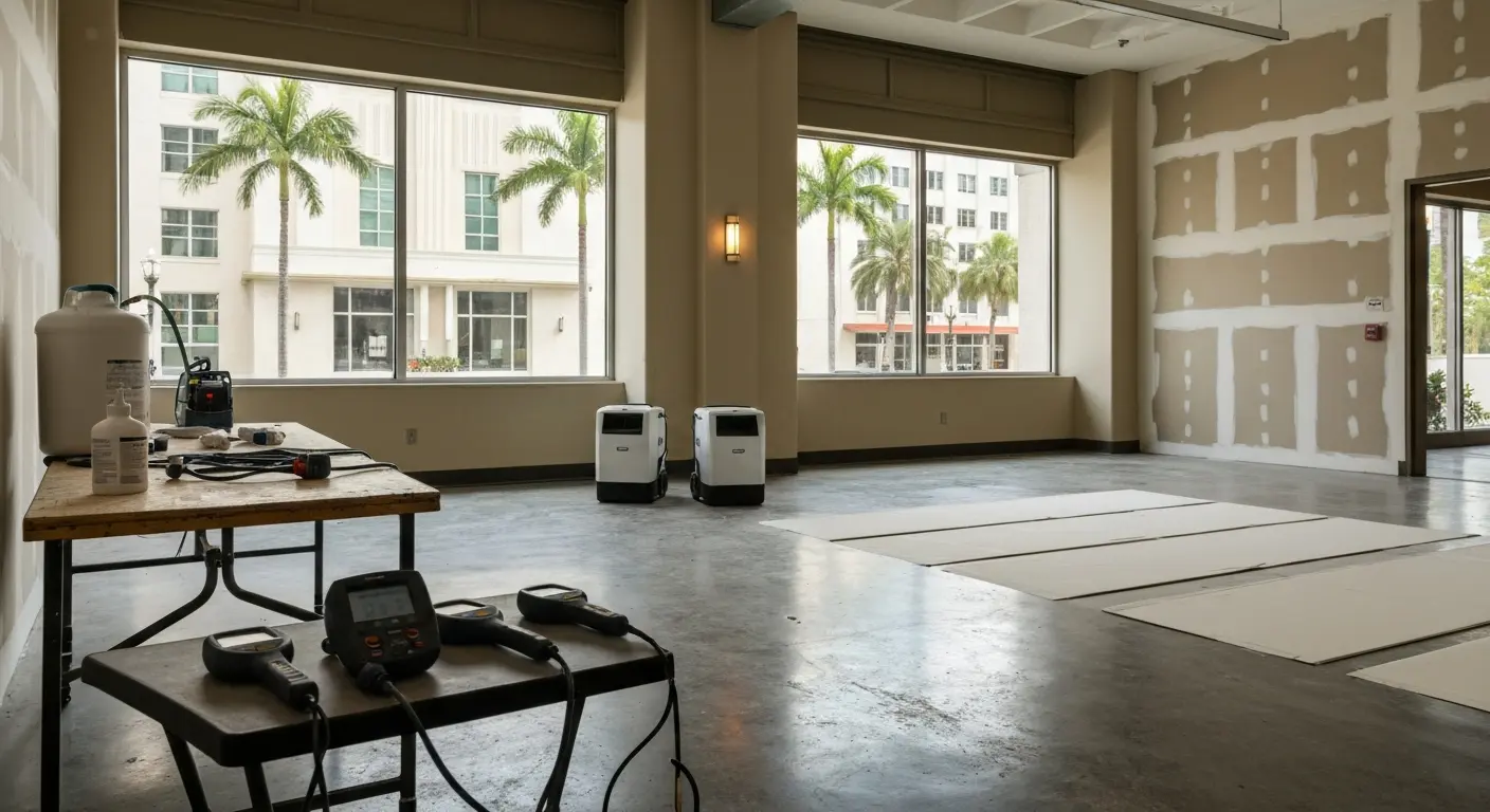 Water damage cleanup