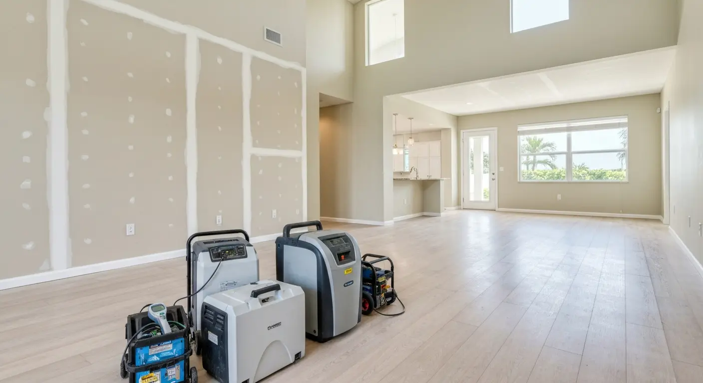 Water damage restoration work