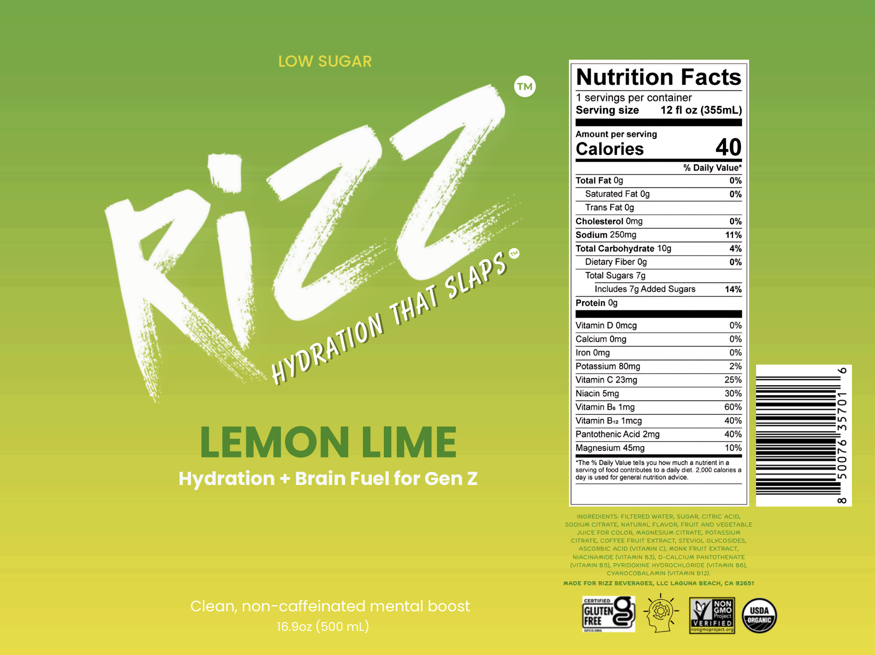 Lemon Lime Label